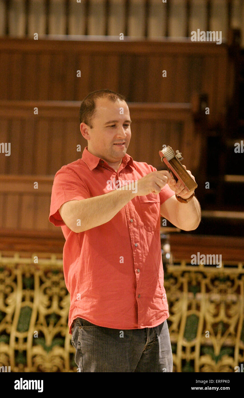 Rattle or ratchet percussion instrument Stock Photo Alamy