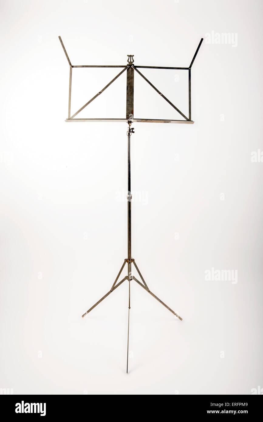 Metal music stand - in 2008. Stock Photo