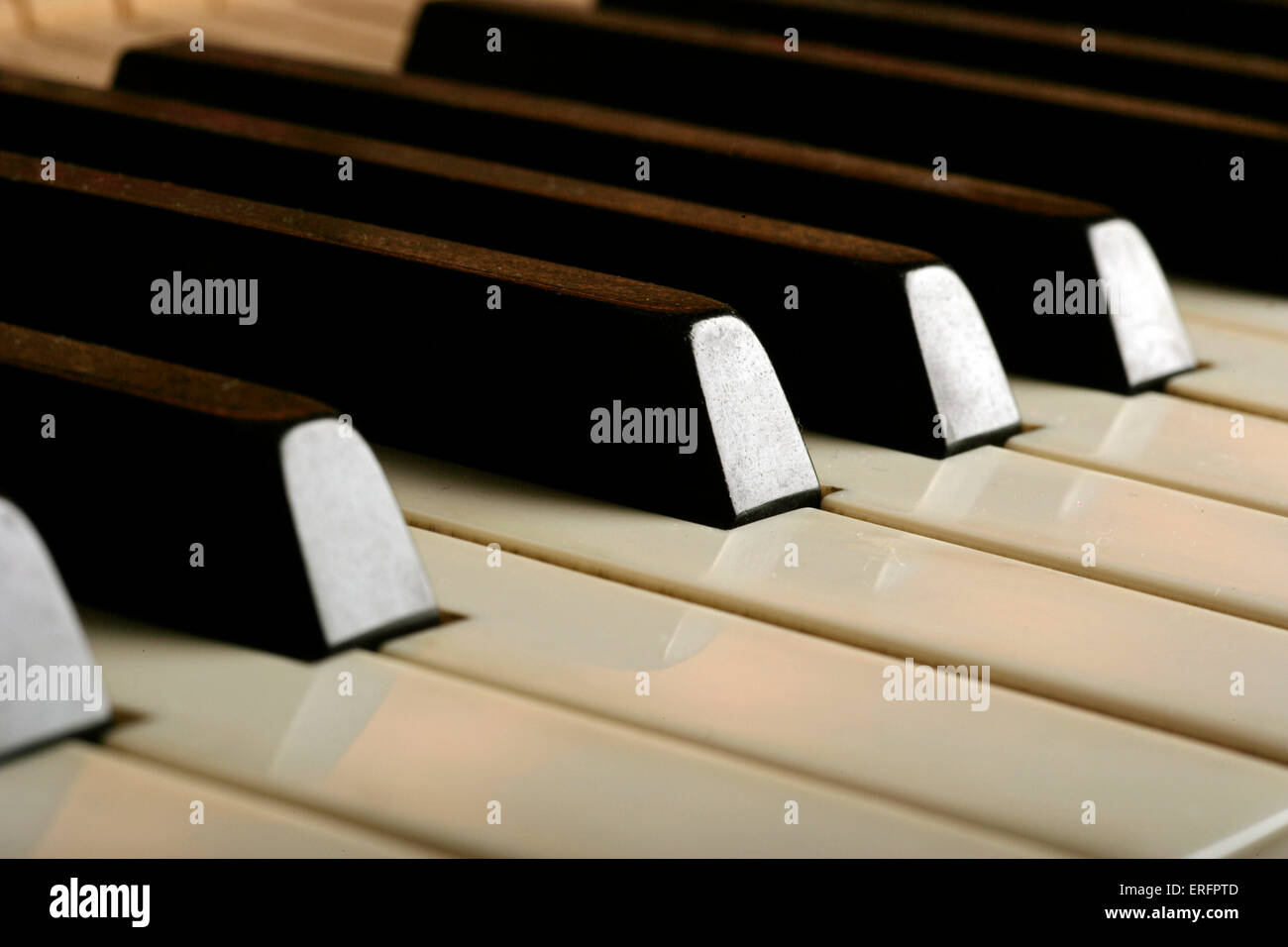 Piano keyboard showing the black and white keys for the naturals and