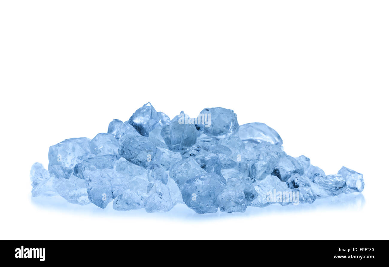 Group of melting ice cubes isolated on white background Stock Photo - Alamy