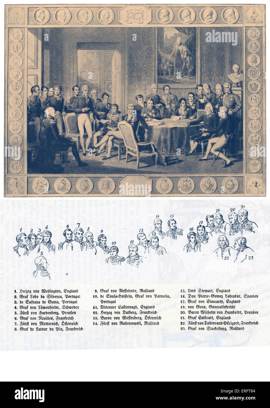 Congress of Vienna, 1814 - 1815. After a painting by Jean-Baptiste Isabey  in 1819 (French painter: 11 April 1767 - 18 April Stock Photo - Alamy