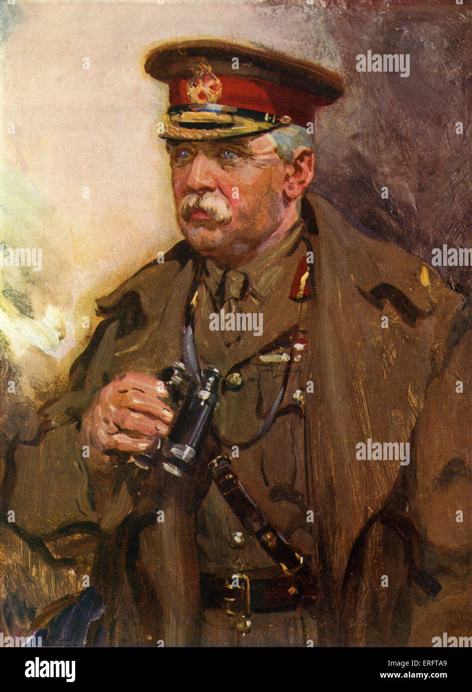 Sir John French Painting. Field Marshall, British Officer serving as