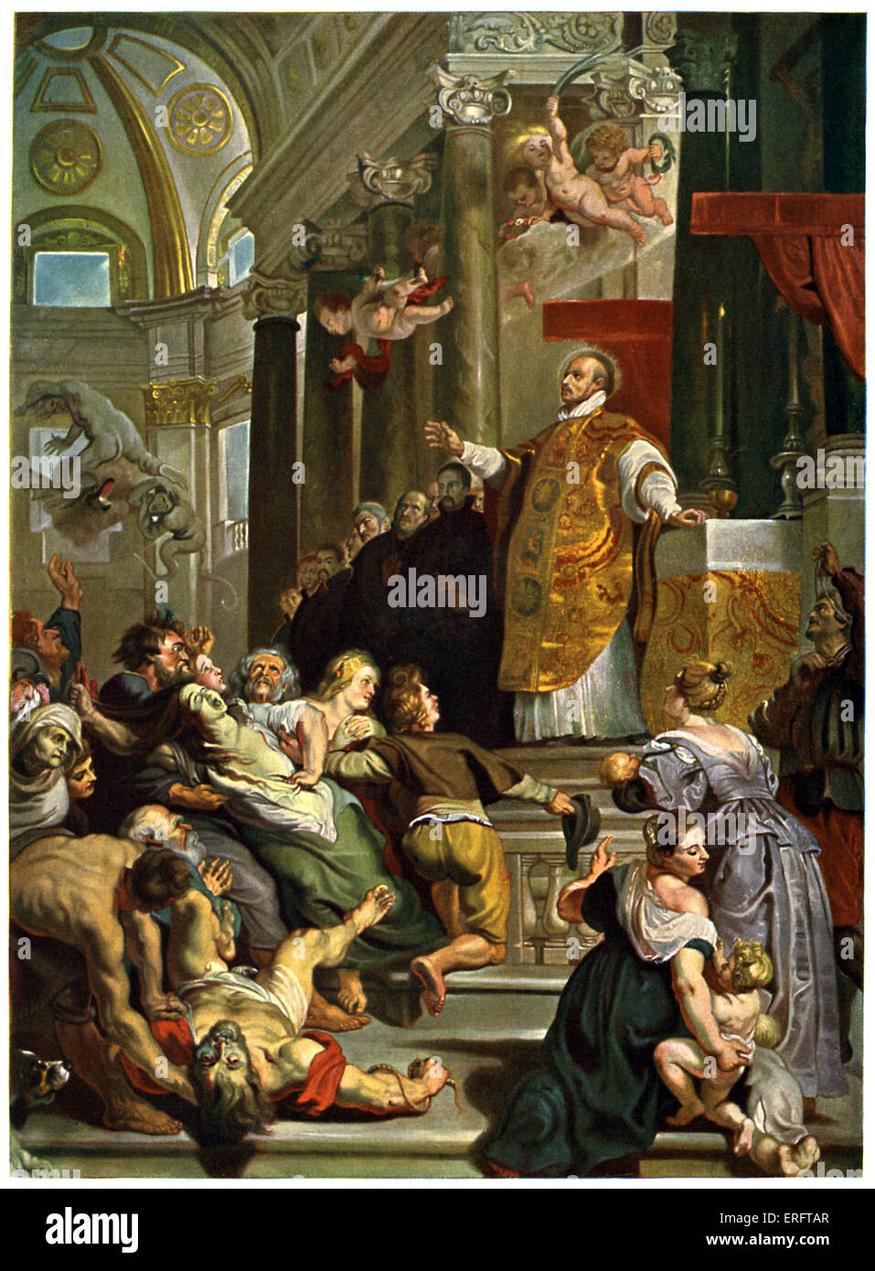 Glory of St Ignatius of Loyola (1616) by Ruben. Founder of the Jesuit order, 23 October 1491 –  31 July 1556. Stock Photo