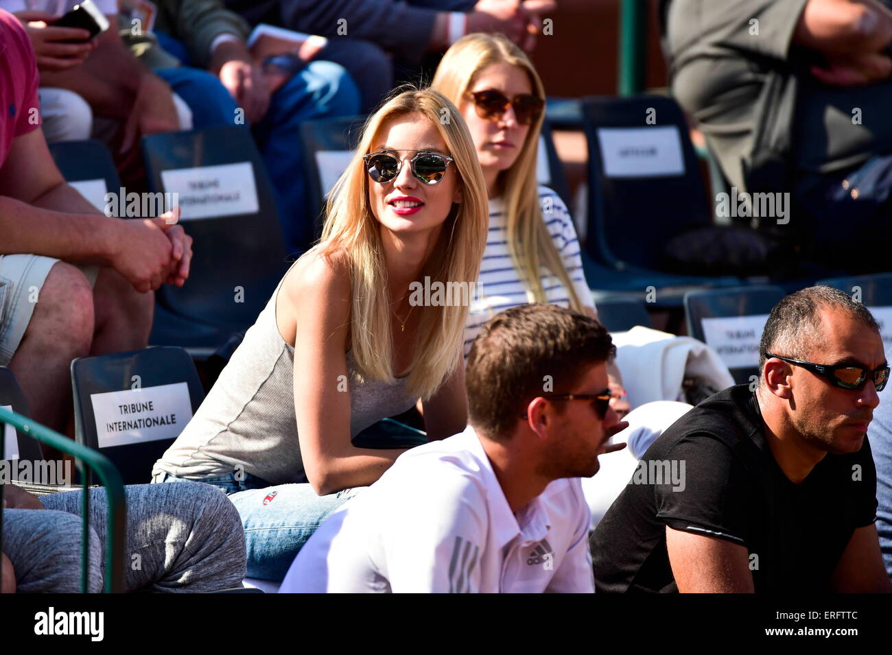 Ester SATOROVA compagne de Tomas Berdych - 27.05.2015 - Jour 4 - Roland