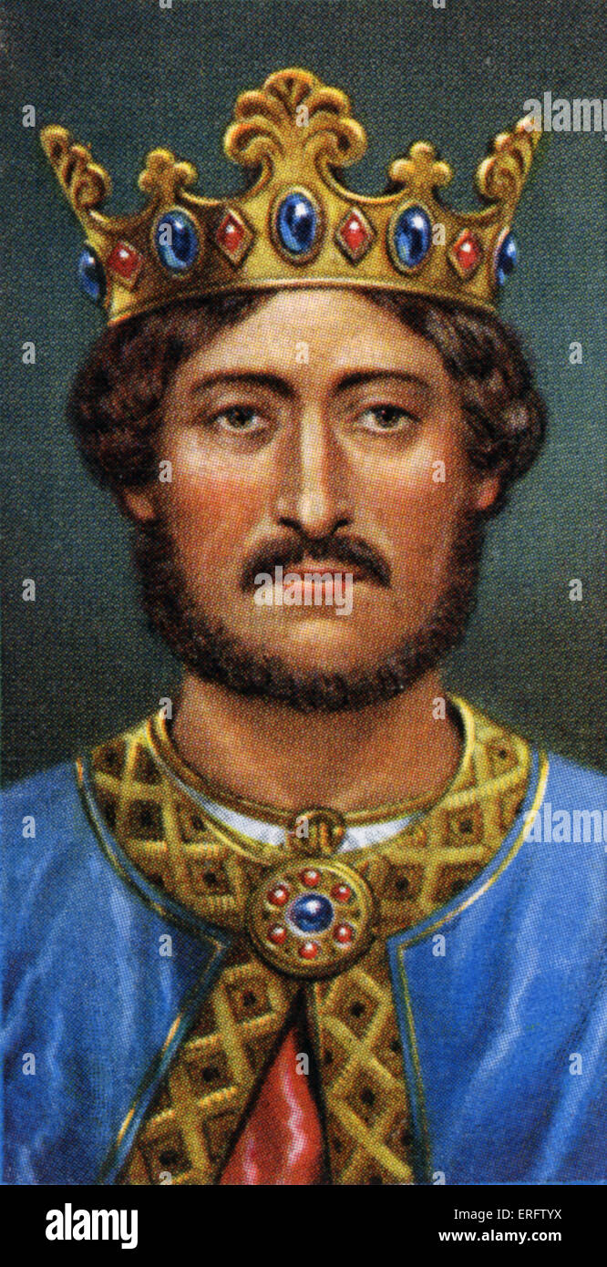 King Richard I (reigned 1189 - 1199). Fighting was the breath of life to Richard Lionheart, and the Third Crusade appealed to Stock Photo