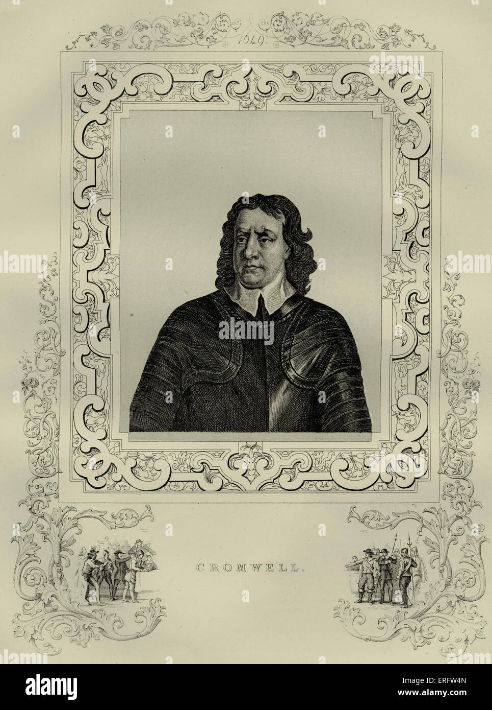 Oliver cromwell 1599 1658 english military hires stock photography and