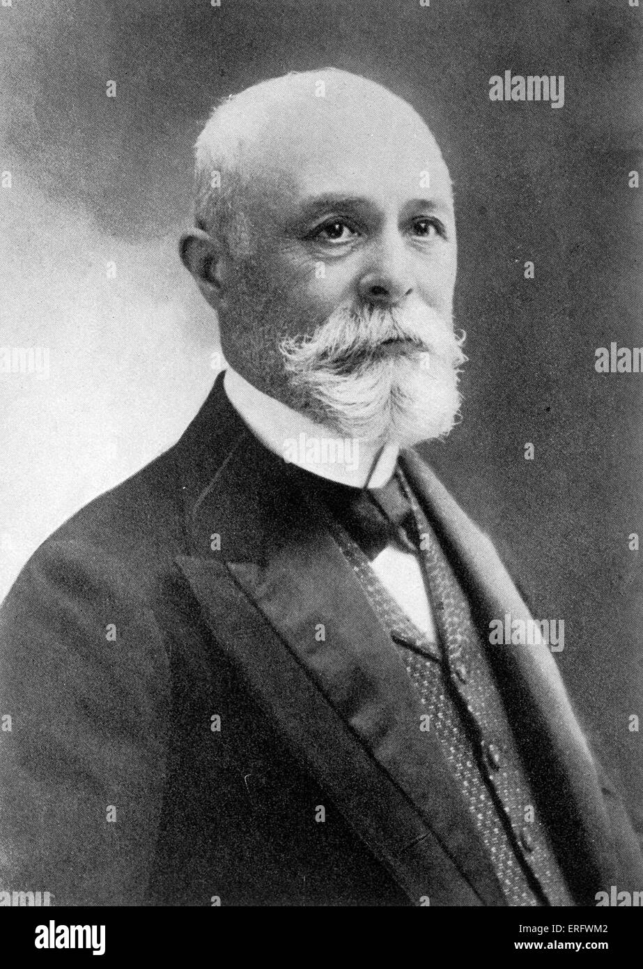 Henri Becquerel, one of the first scientists to observe the phenomenon of radioactivity. Won the Nobel prize with Pierre and Stock Photo