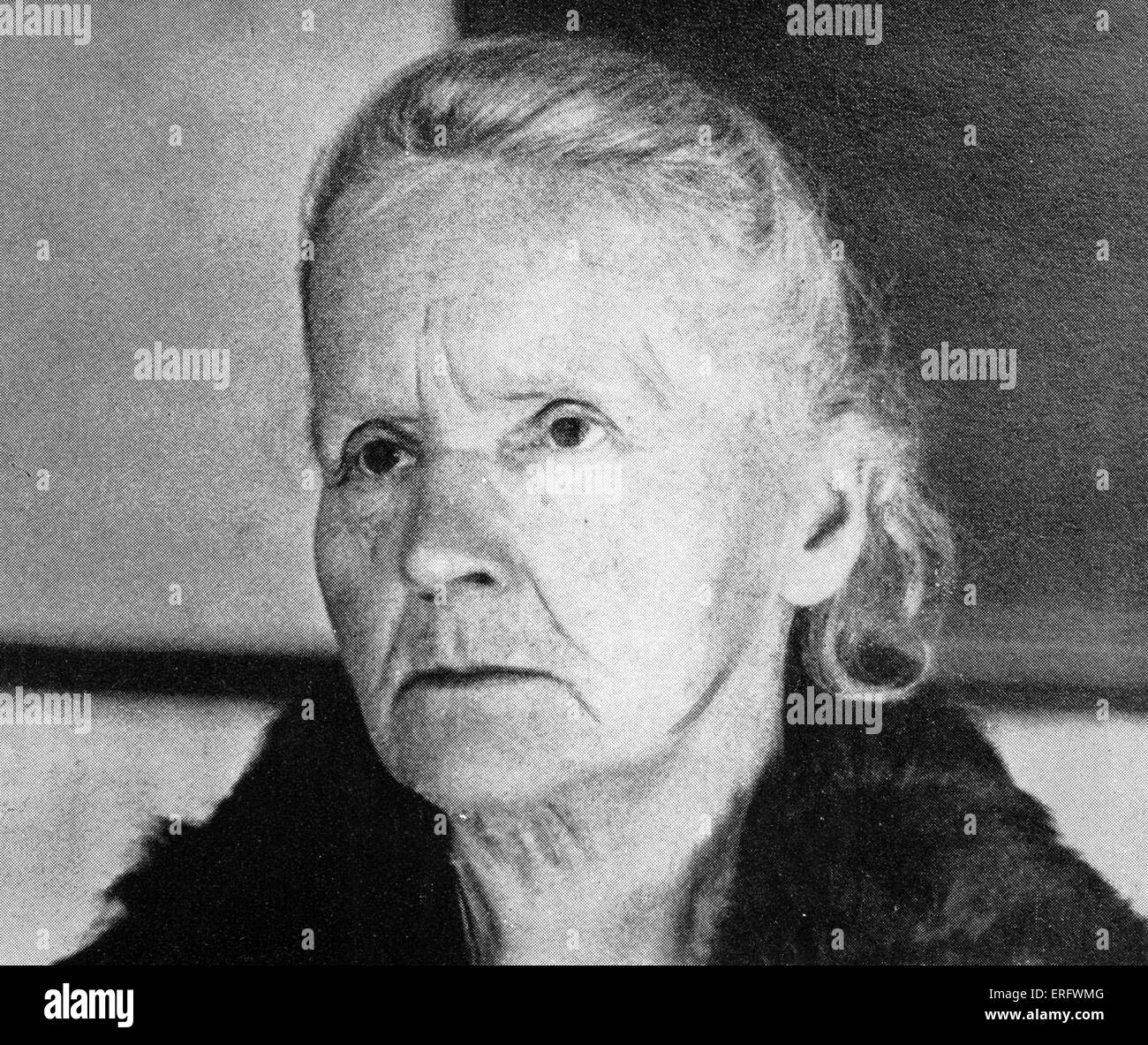 Marie Curie in 1931, three years before her death. MC: Polish-born French physicist and pioneer in radioactivity, 7 November Stock Photo