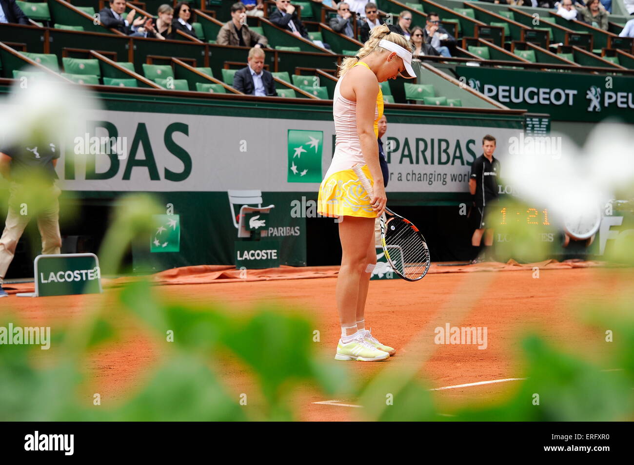 Caroline WOZNIACKI - 28.05.2015 - Jour 5 - Roland Garros 2015.Photo : Nolwenn Le Gouic/Icon Sport Stock Photo
