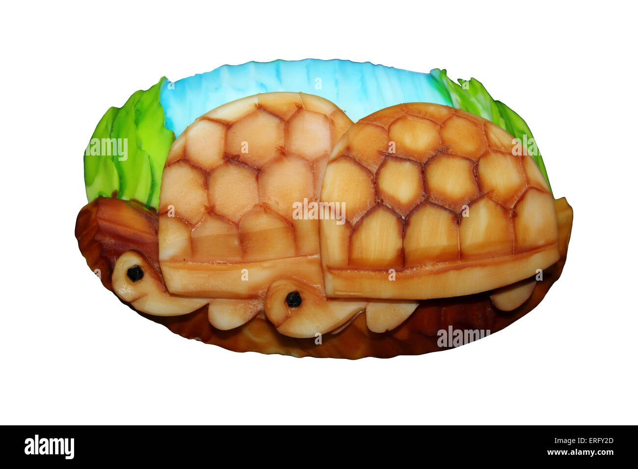 Carved Soap Of A Pair Of Tortoises Stock Photo