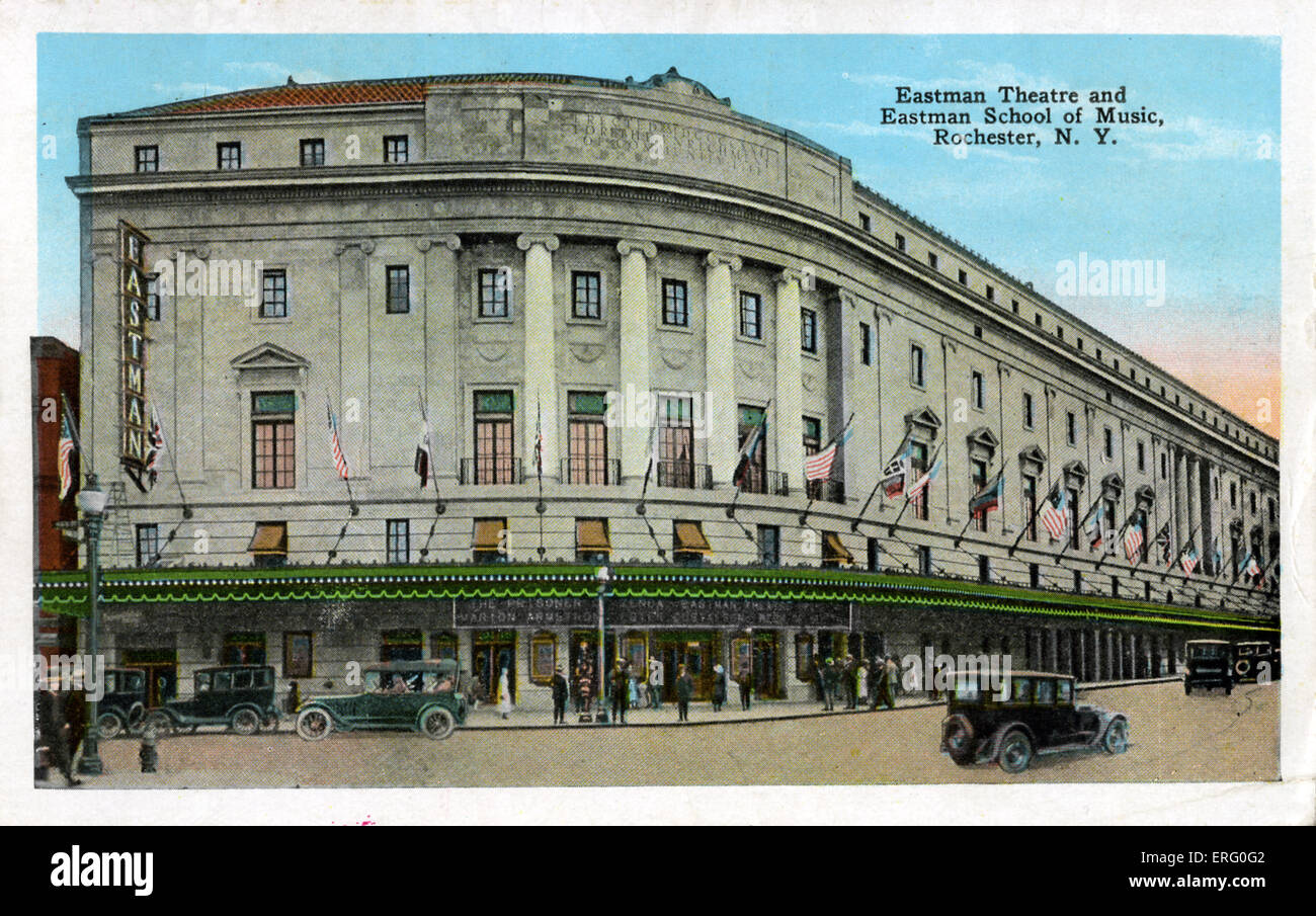 Eastman Theatre and Eastman School of Music, Rochester, New York. Established 1921 by George Eastman. Stock Photo