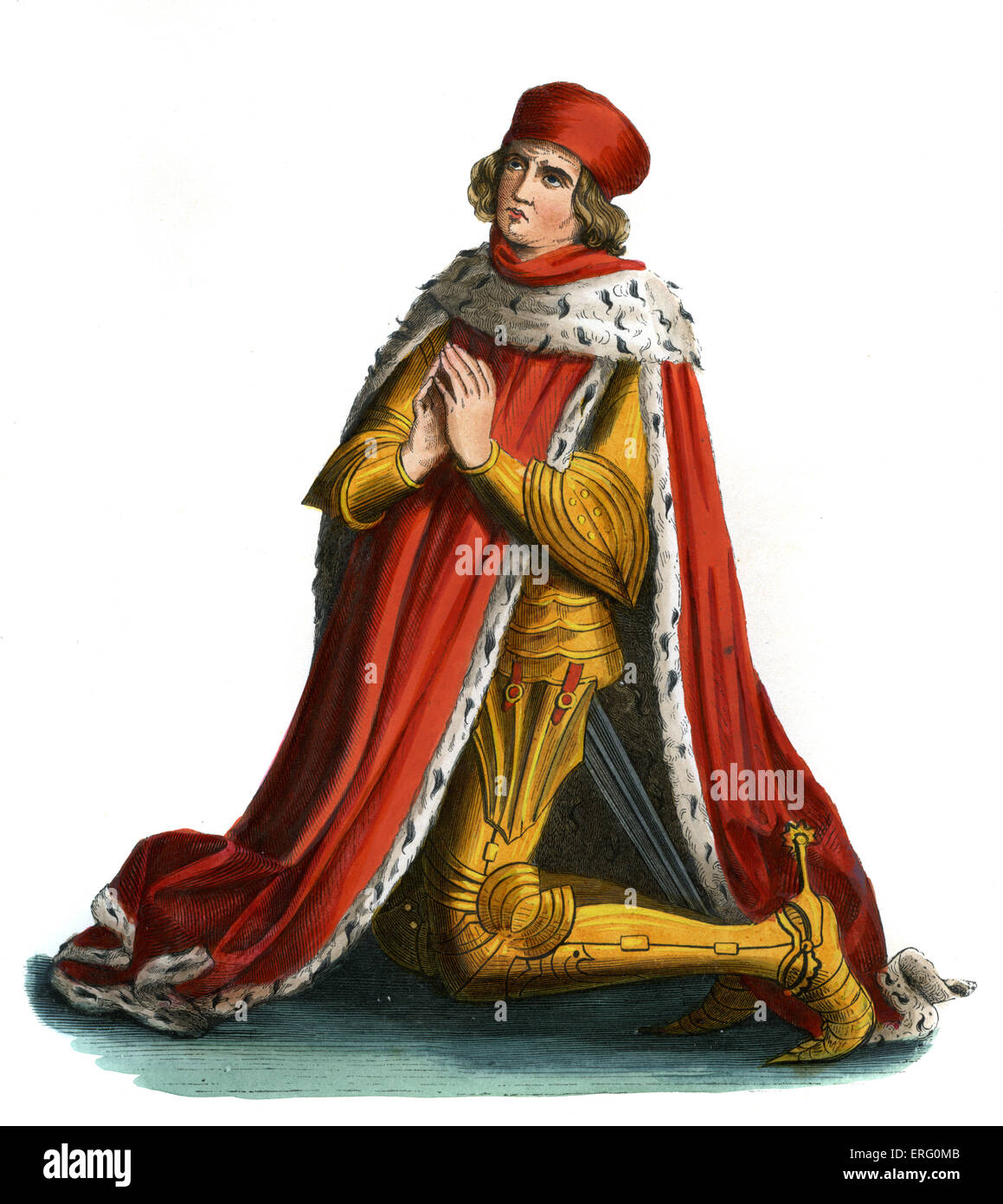 Albert III (Achille)  or Albrecht,ruler of Brandenburg  in the 15th century  .  Prince-elector of the Margraviate of Stock Photo