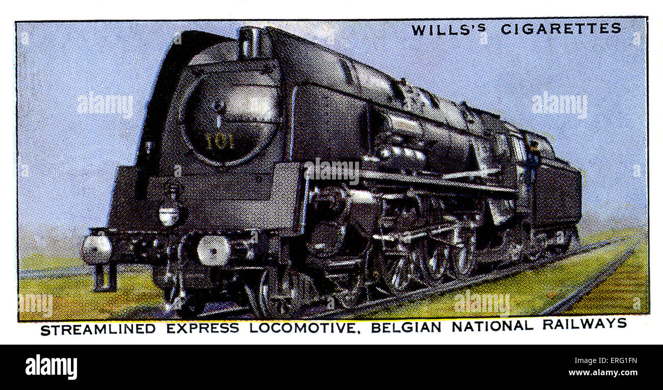 Streamlined Express Belgium. 462 express passenger train