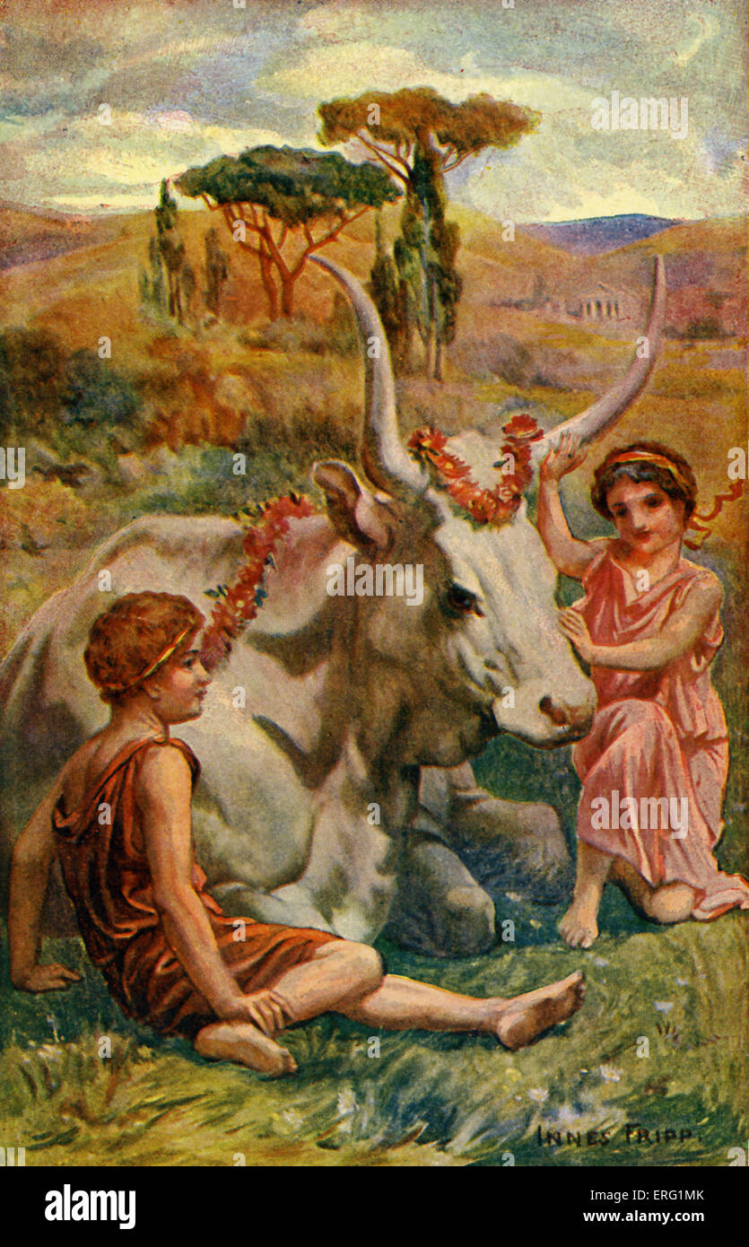 Tanglewood Tales by Nathaniel Hawthorne, published 1853. Illustration