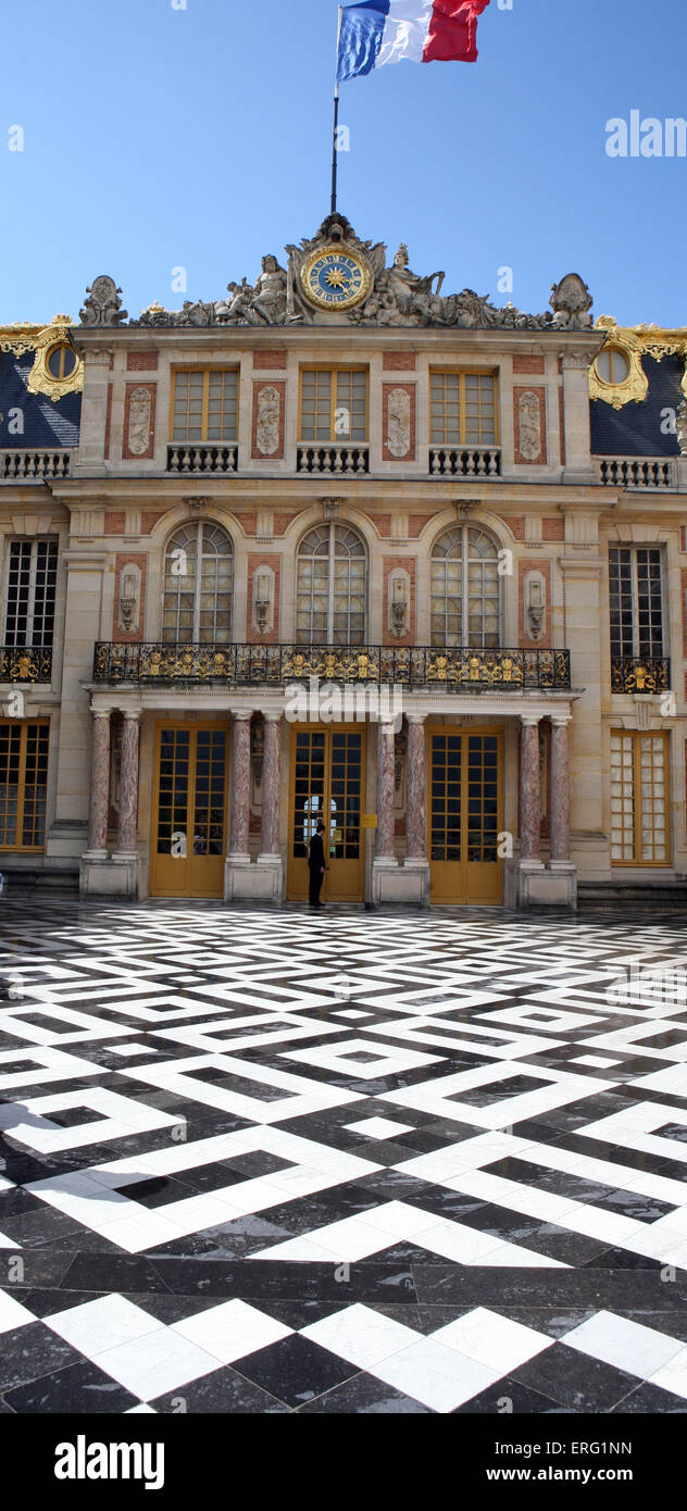 Inner courtyard Palace of Versailles France Stock Photo