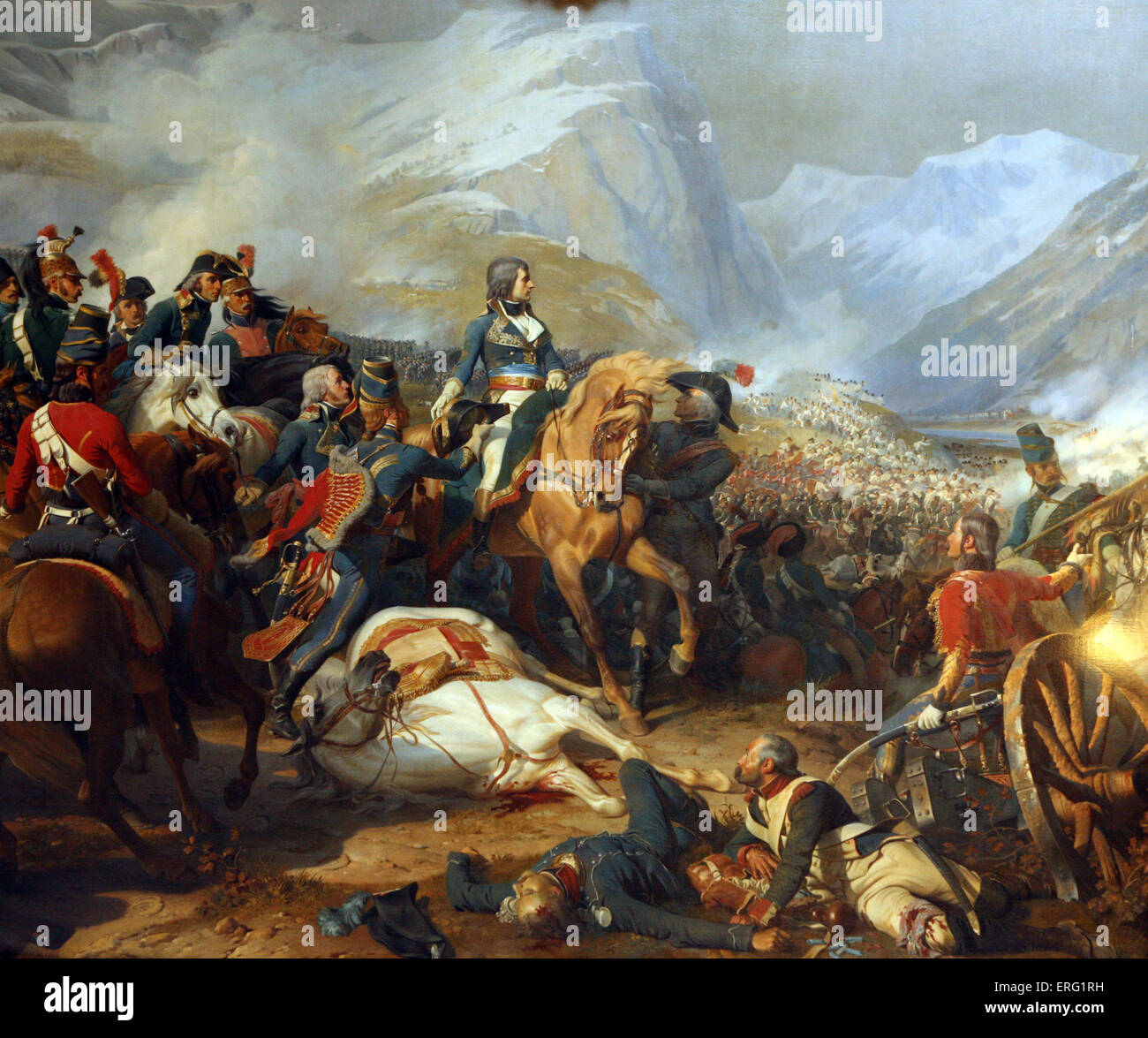 Bataille de Rivoli gagnee par le General Bonaparte 14 Janvier 1797 Stock Photo