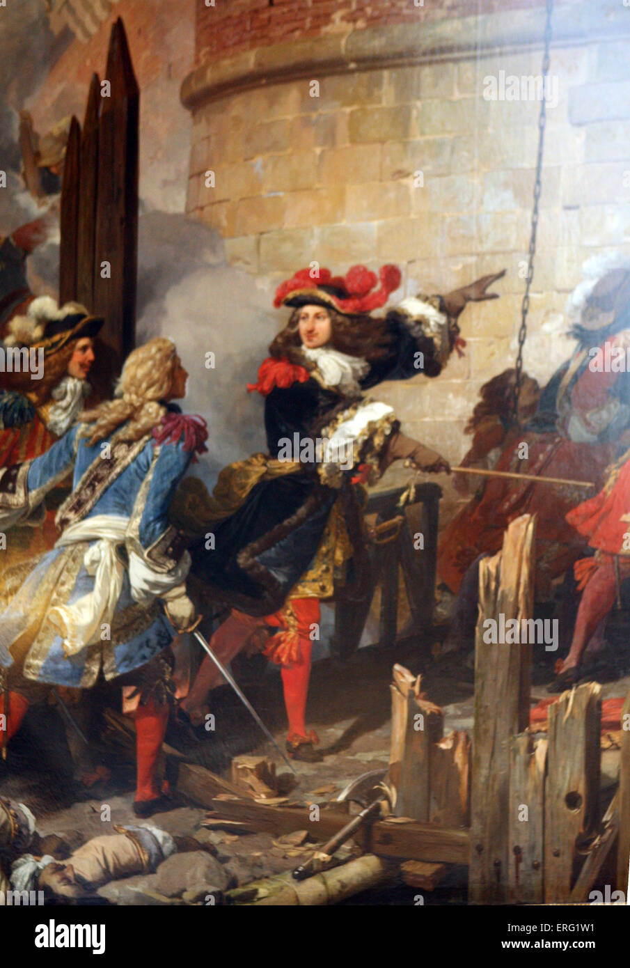 Valenciennes pris d'assaut by Roi Louis XIV  17 Mai 1677 Stock Photo