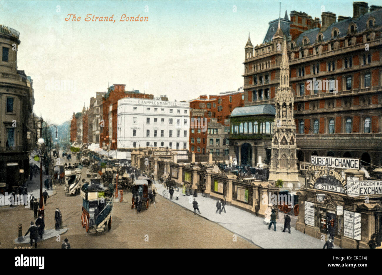LONDON - THE STRAND, before 1905 Stock Photo