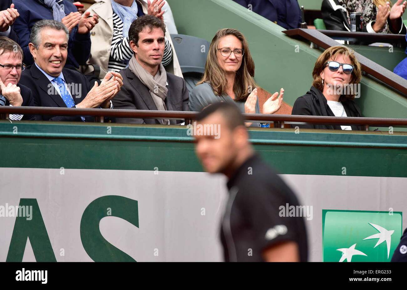 Mary PIERCE/Jo Wilfried TSONGA - 31.05.2015 - Jour 8 - Roland Garros 2015 .Photo : Dave Winter/Icon Sport Stock Photo