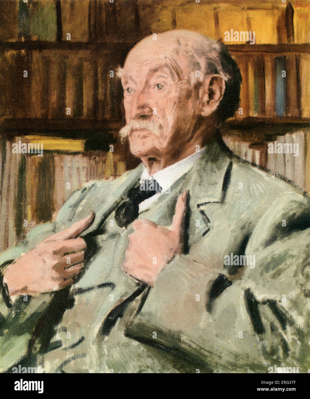 Thomas Hardy, copy of a portrait by Augustus John. TH, English author, June 2 1840 - January 11 1928. AJ: Welsh artist, 4 Stock Photo