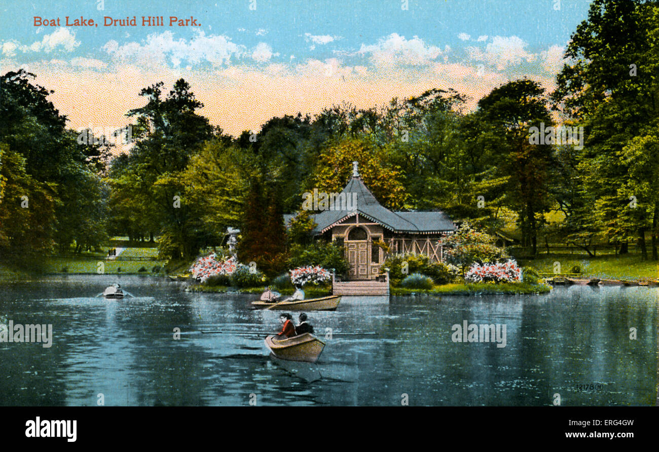Baltimore Druid Hill Park, Boat Lake Stock Photo Alamy
