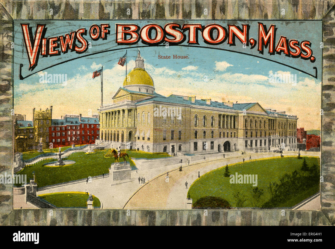 Boston: State House.  C.1900s Views of Boston, Mass. Stock Photo