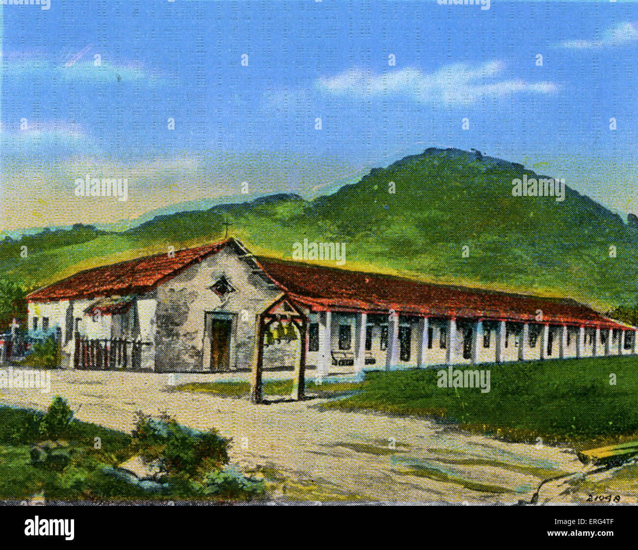 California: Mission San Rafael. Photo taken c.1900s Stock Photo