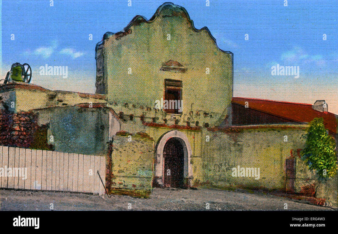 California: San Diego Mission, founded 1769. Photo taken c.1900s Stock Photo