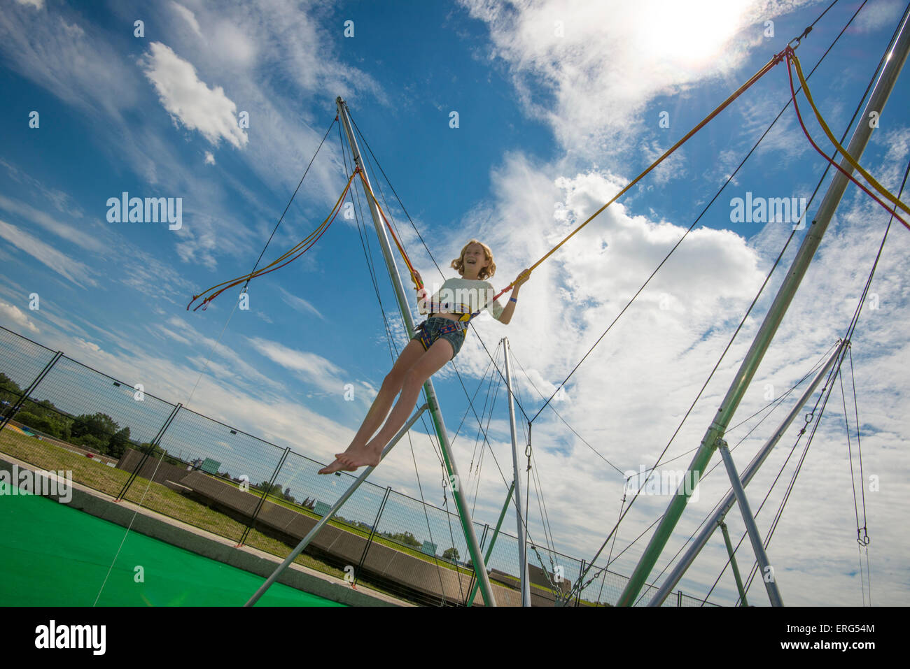 Family Fun in Montreal, Quebec, Canada. Exalto Olympic Park. Girl