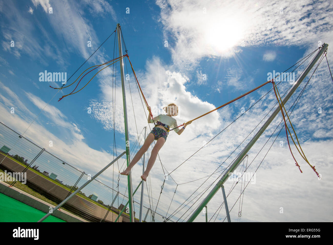 Family Fun in Montreal, Quebec, Canada. Exalto Olympic Park. Girl