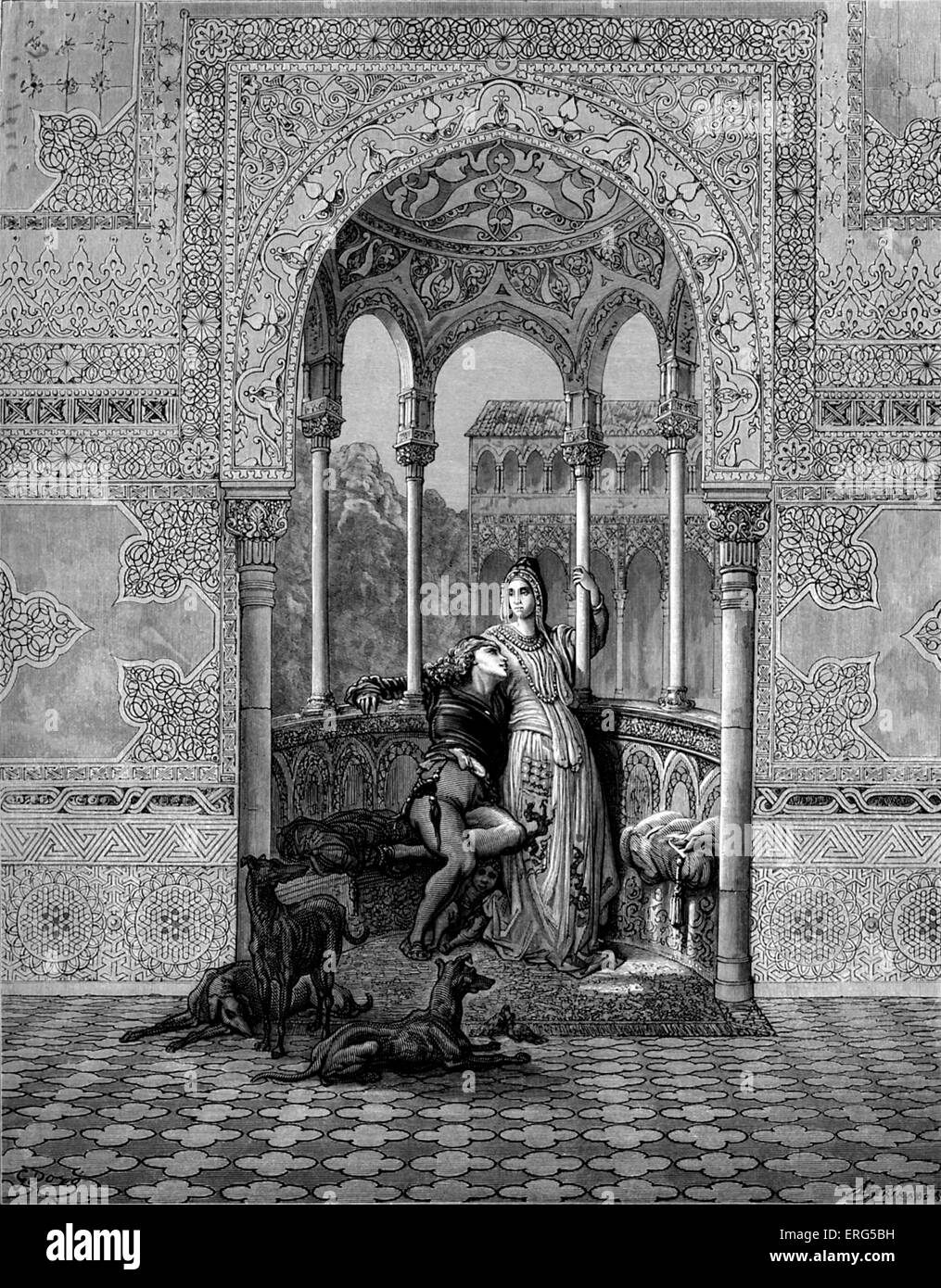 Orlando furioso ludovico ariosto illustrator hi-res stock photography