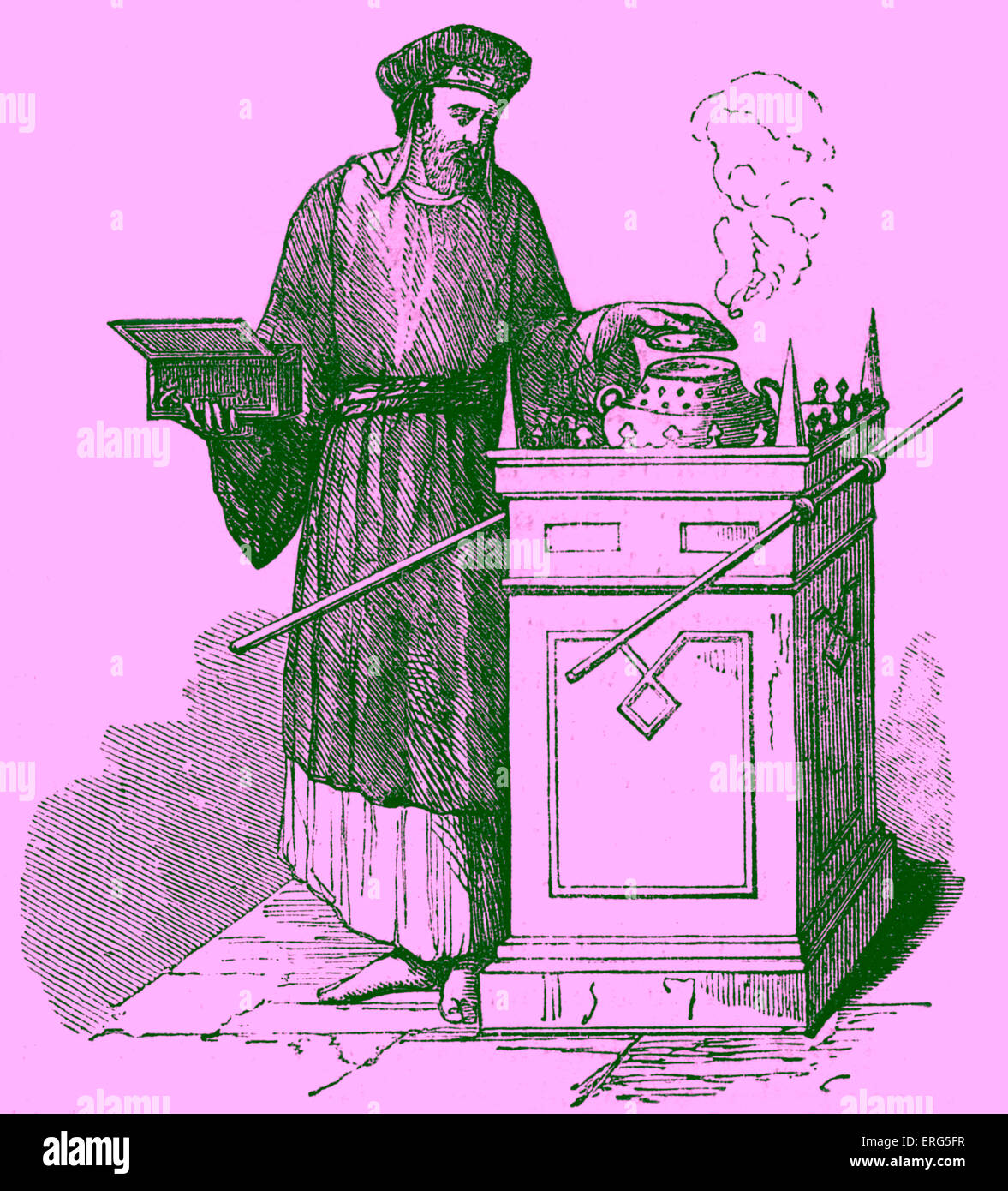 Altar of incense The Bible, Leviticus XVI, 13 ' And he shall put the incense upon the fire