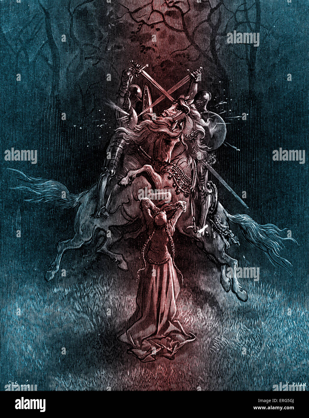 &rsquo; Orlando Furioso &rsquo; by Ludovico Ariosto, illustrator Gustave Doré (1832