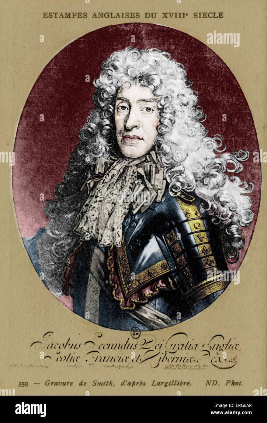 JAMES II, King of England, 1688. Stock Photo