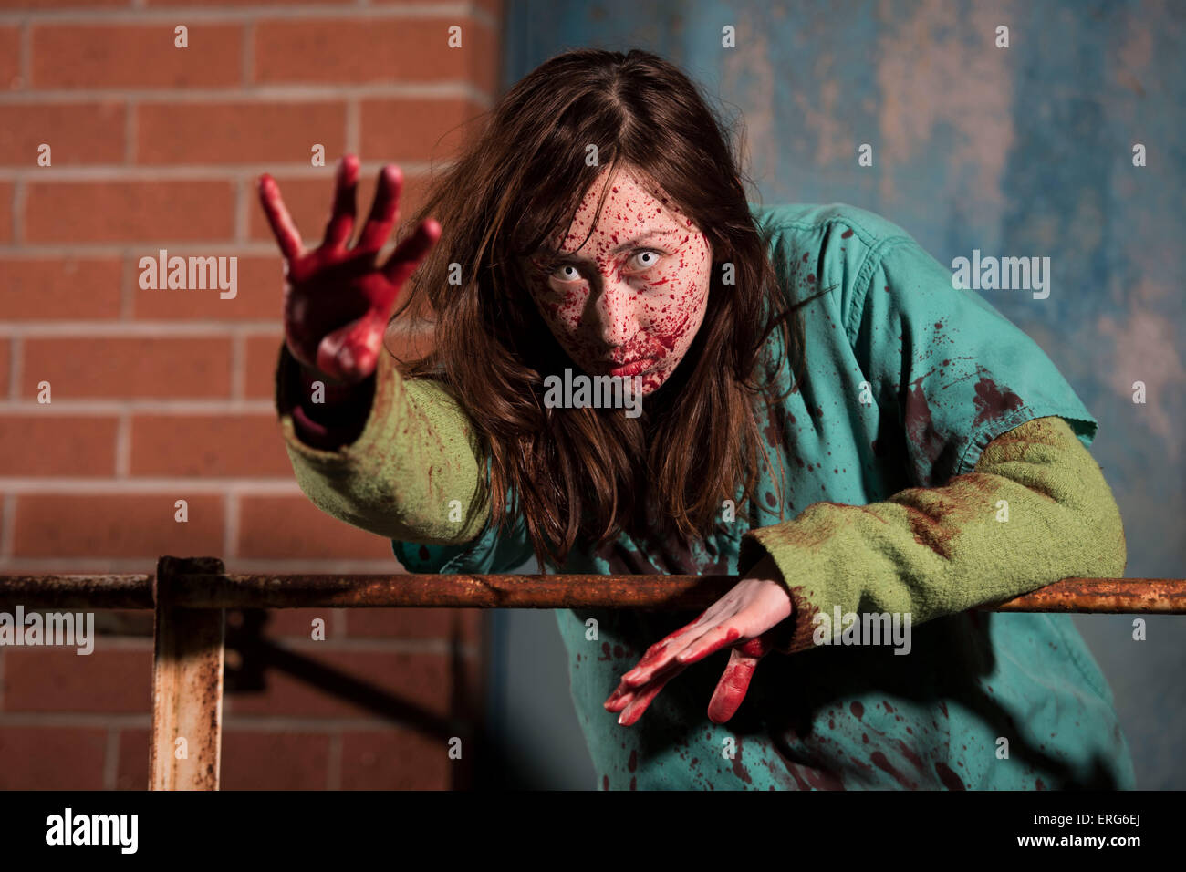 A female zombie. Stock Photo