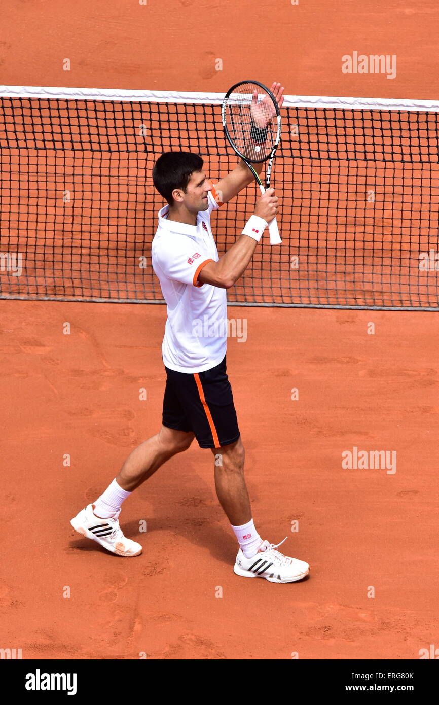 Novak DJOKOVIC - 30.05.2015 - Jour 7 - Roland Garros 2015 .Photo : Dave  Winter/Icon Sport Stock Photo - Alamy