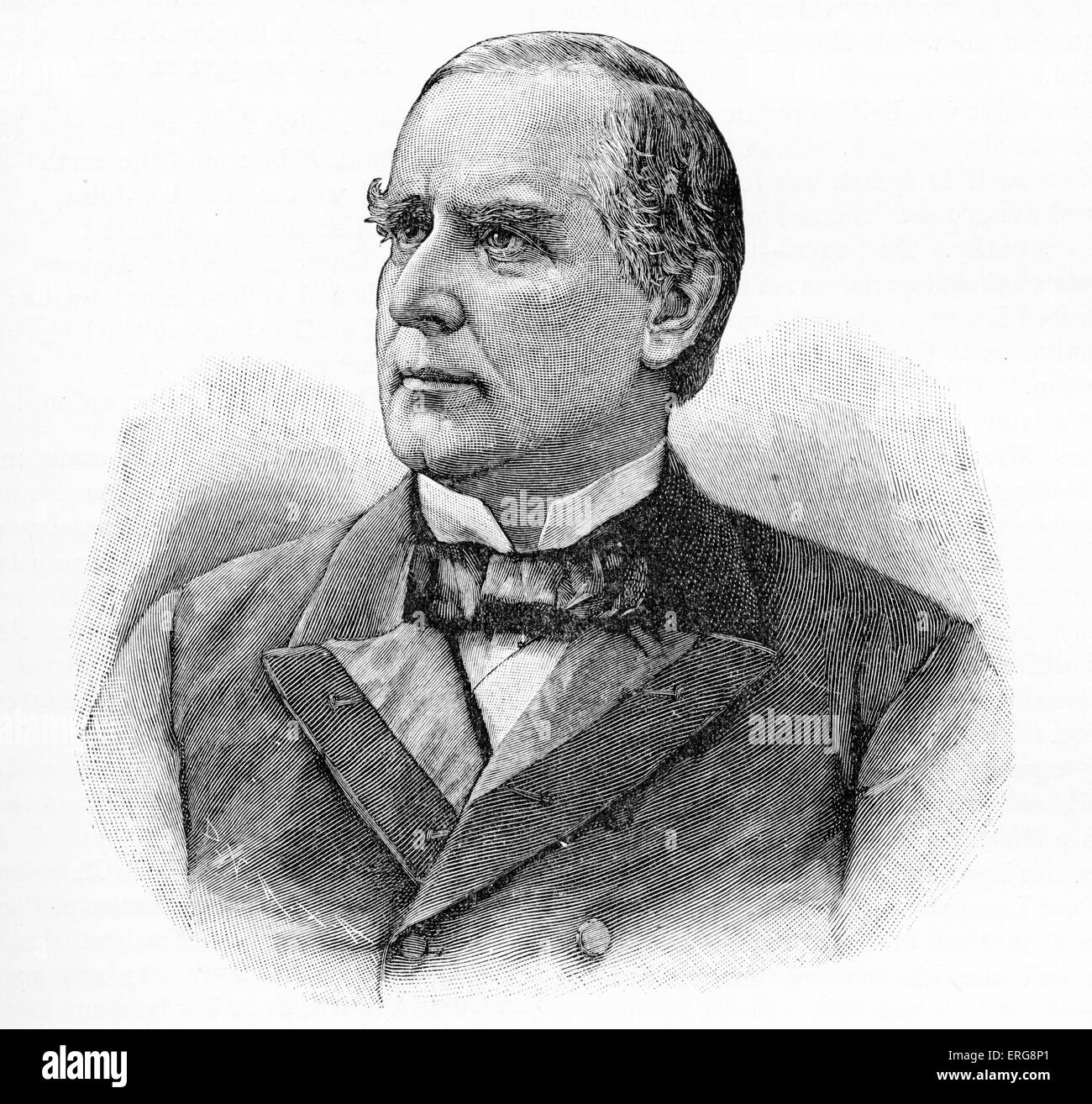 President McKinley, 25th President of the USA from 1897-1901. William McKinley, Jr.: Republican, b. January 1843 - d. September 1901 Stock Photo