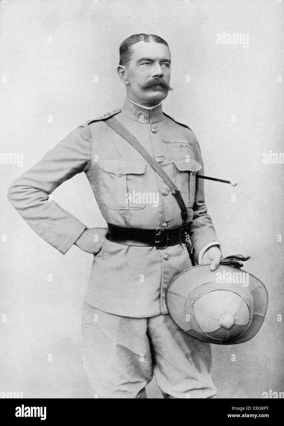 1st Viscount Kitchener of Khartoum, c. 1900, who was to  become Field Marshal Horatio Herbert Kitchener, 1st Earl Kitchener. B. Stock Photo