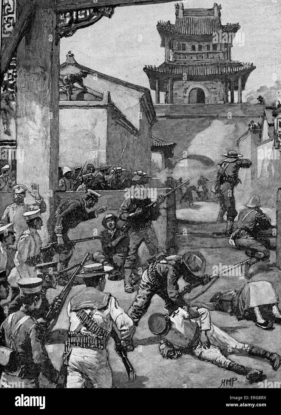 The War in China: The Fighting at Tientsin, 1900 Stock Photo