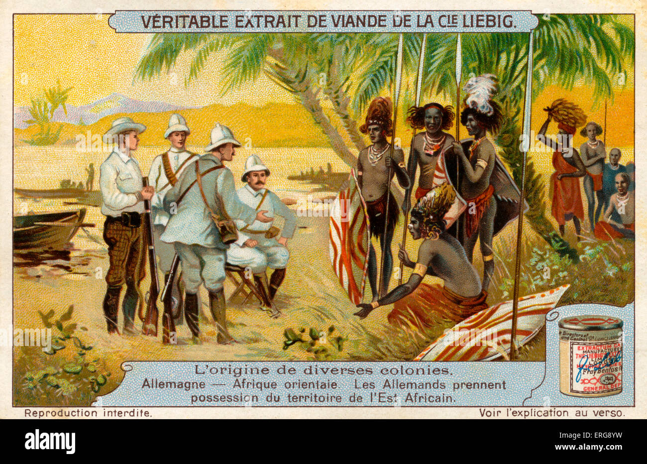 Germans take possesion of a territory in East Africa (areas including