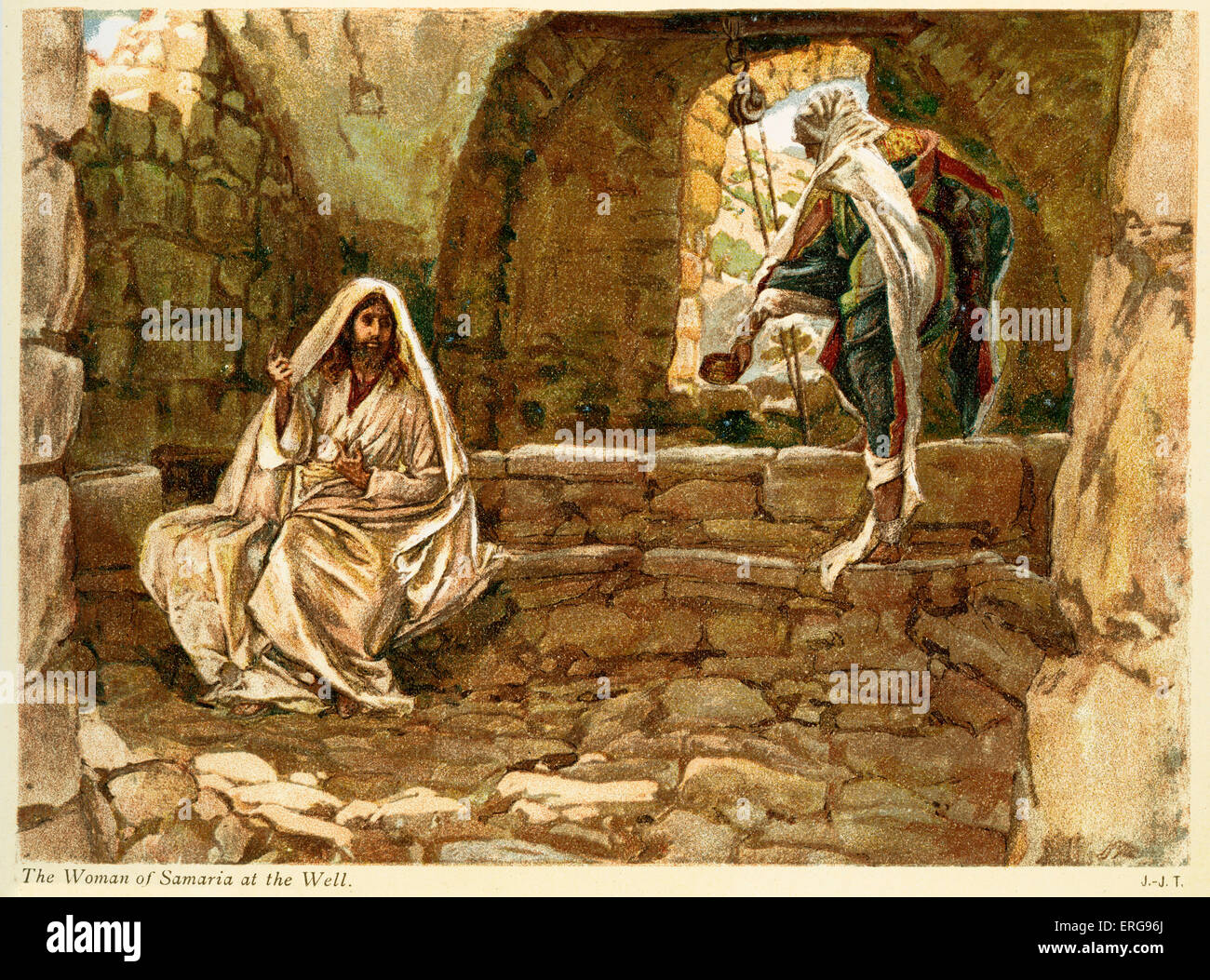 The woman of samaria at the well st john chapter 4 illustrated by j