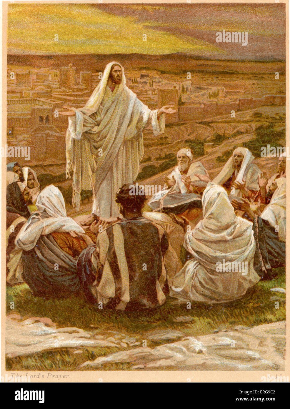 The Lord's Prayer St Luke, Chapter 11. Illustrated by J James Tissot