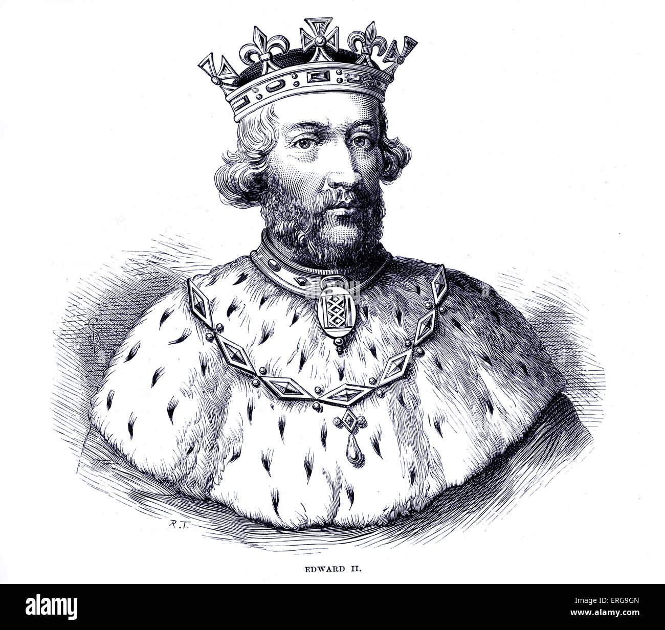 King edward ii portrait hi-res stock photography and images