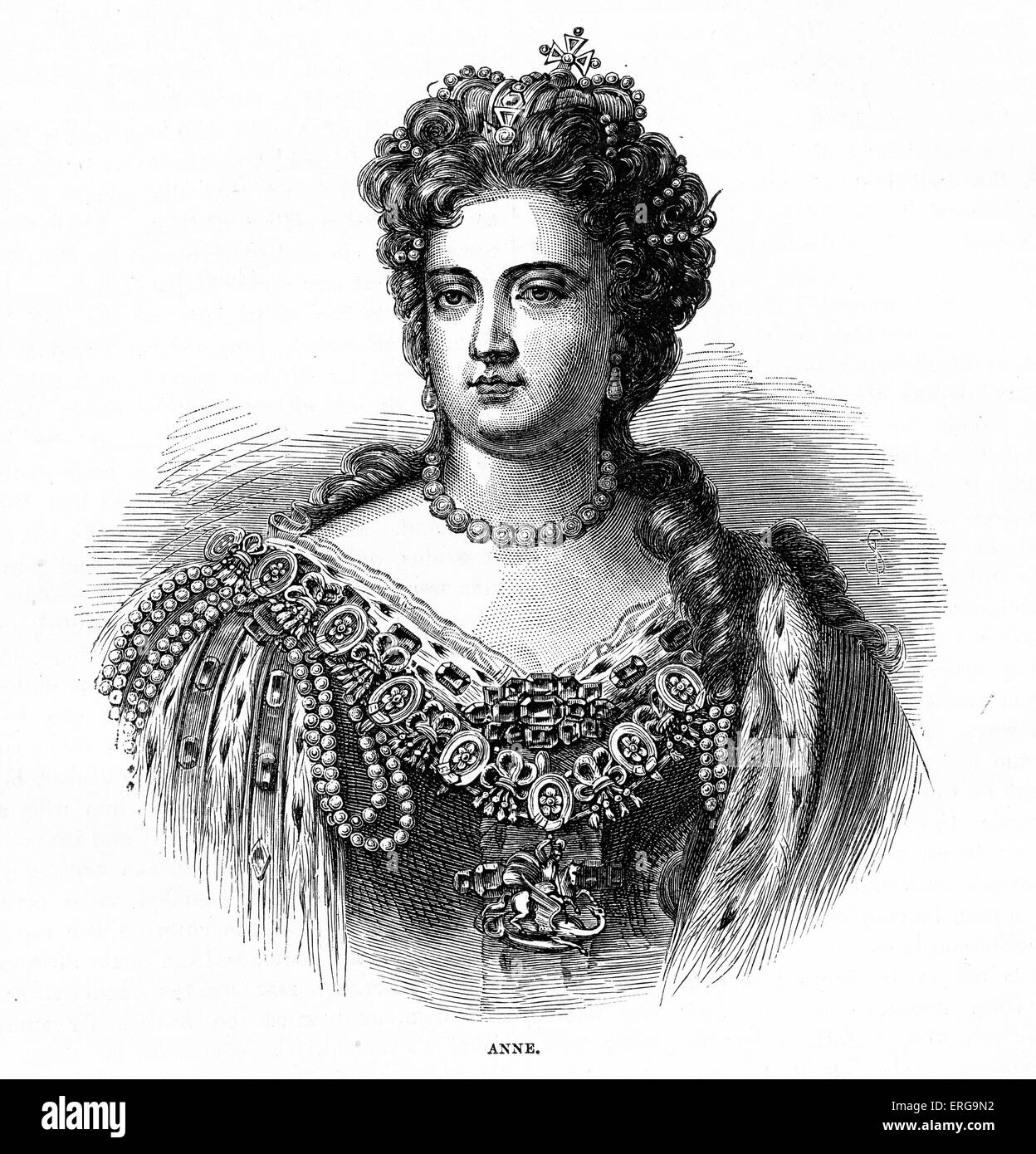 Queen Anne (6 February 1665 1 August 1714), daughter of Catholic