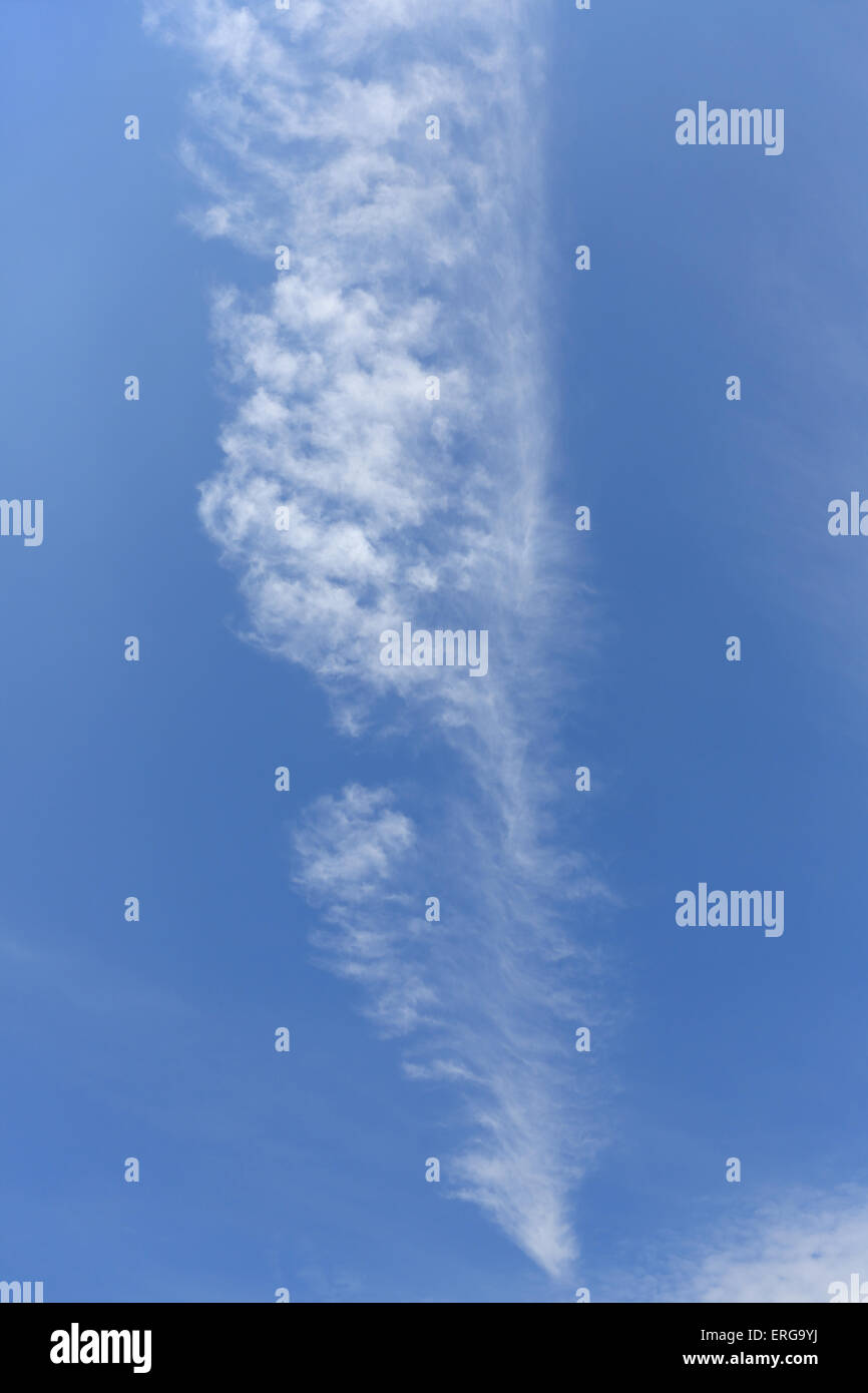 white fluffy clouds in the blue sky Stock Photo - Alamy