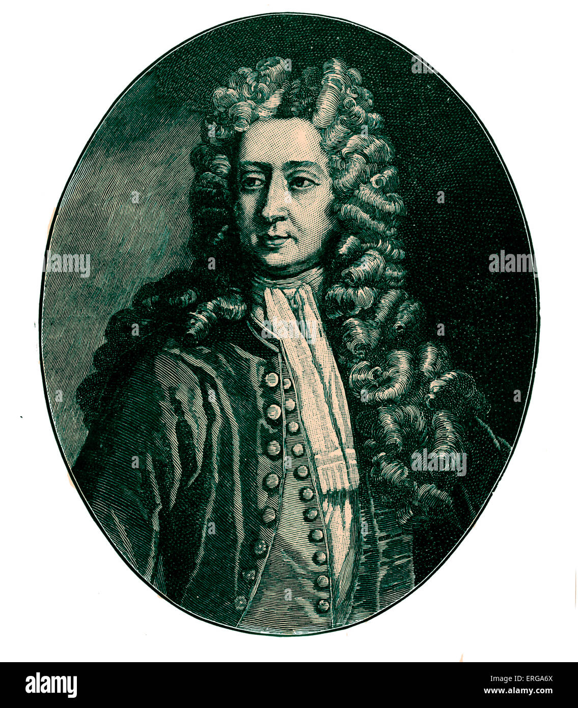 Henry St John, 1st Viscount Bolingbroke (16 September 1678 – 12 December 1751). English politician and philosopher; prominent Stock Photo
