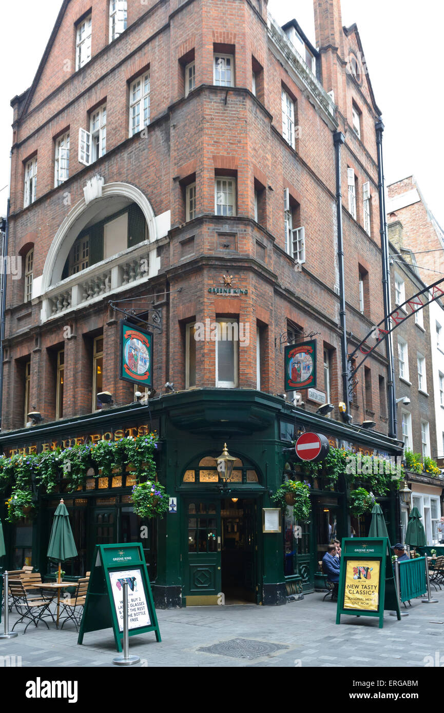 The exterior of the Blue Post pub, London, England Stock Photo Alamy