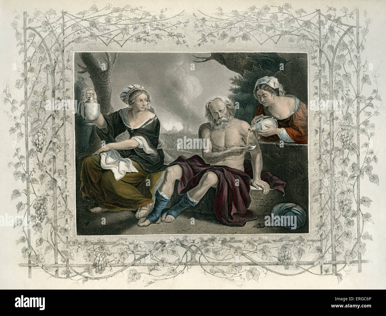 Lot and his daughters hi-res stock photography and images - Alamy