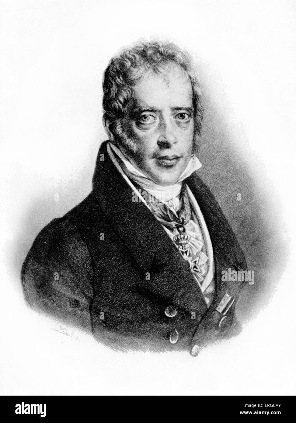 Meyer (or Salomon Mayer von 1774 - 1855), from a painting by I. Lieder Stock - Alamy
