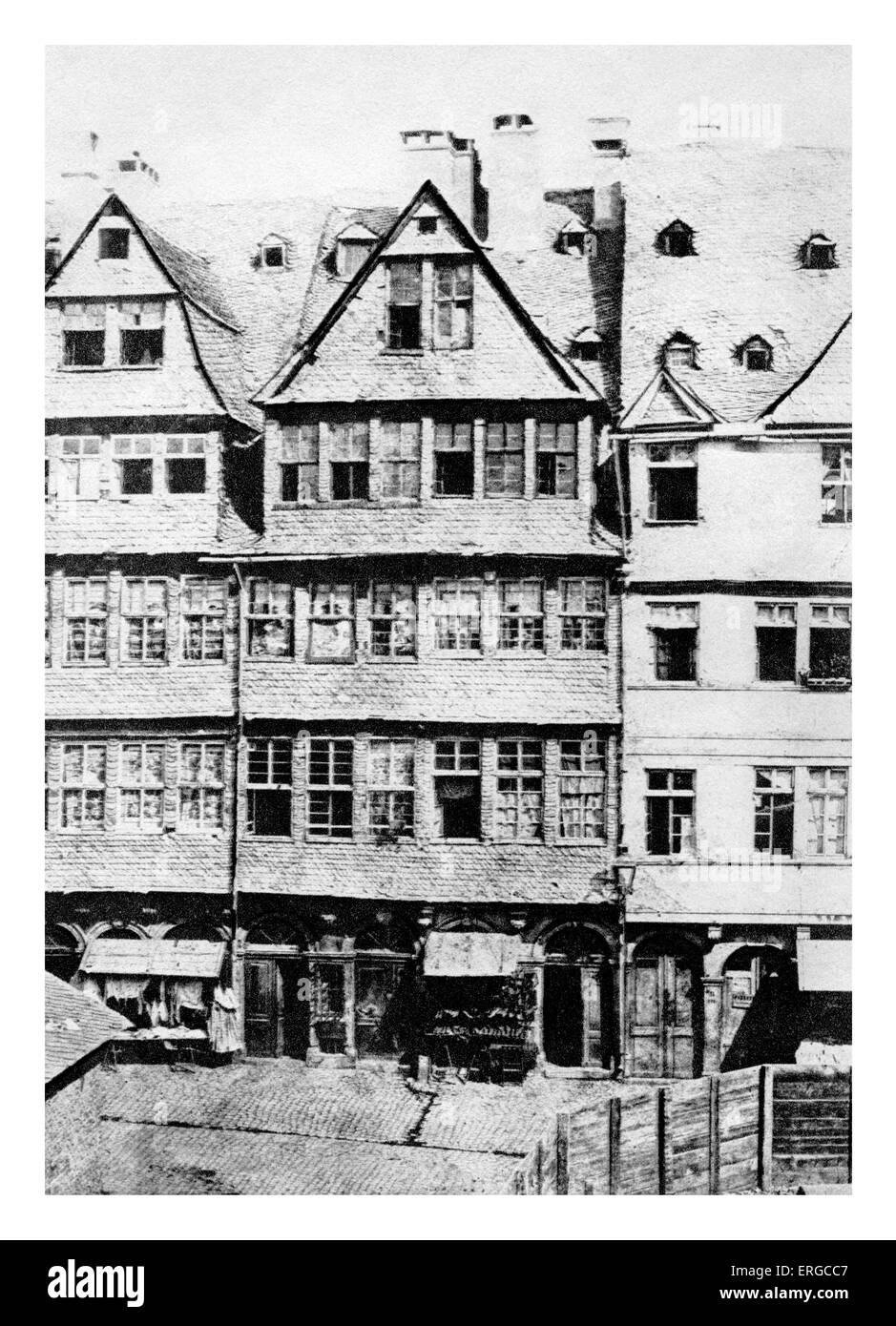 Ancestral home of the Rothschild Family in Frankfurt am Main Stock